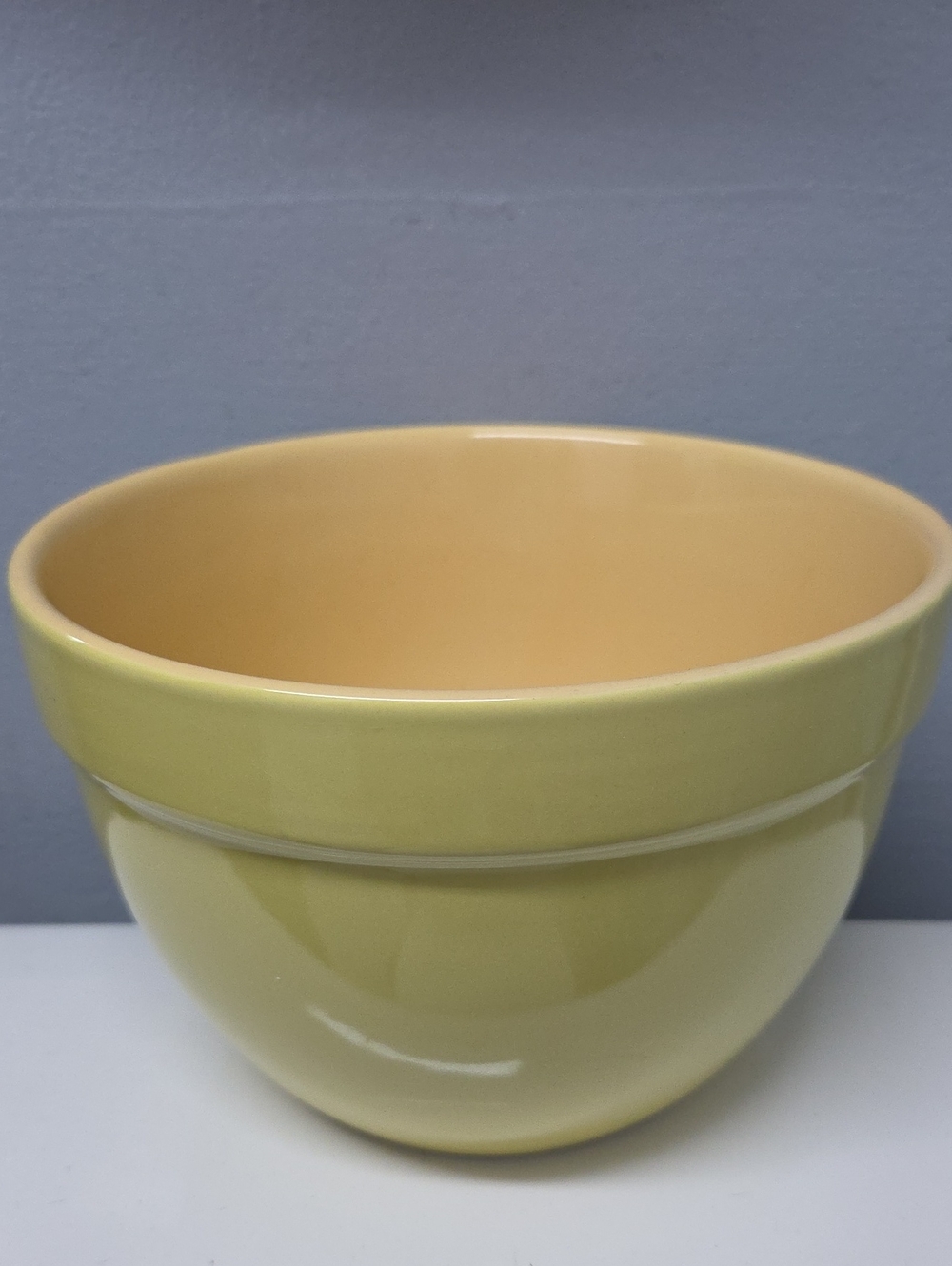 Ceramic Mixing Bowl in Pale Yellow - Classic Home Kitchen